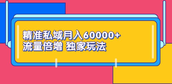 【副业2798期】私域流量怎么运营：月入60000+流量倍增独家玩法（9节视频课）